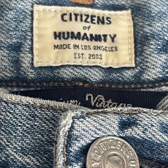Citizens of Humanity Premium Vintage Cropped Jeans 27 - Picture 7 of 10